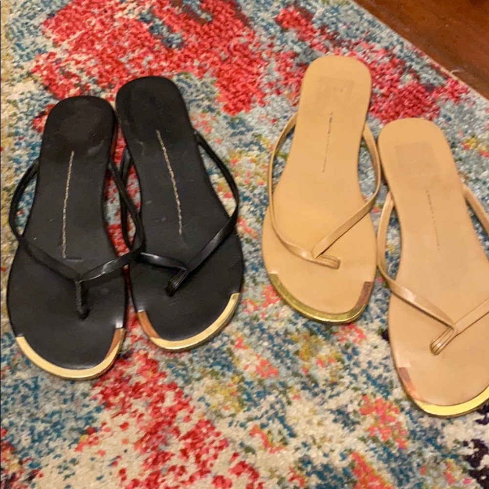 DV by Dolce Vita Leather Flip Flops